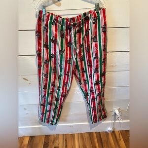 Buc-ee’s men’s Festive Striped Pajama Pants, size XL, GUC, Christmas, flannel